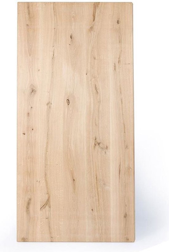 Mangohouten tafel 4 cm massief blad 160 cm - Eettafels - Les Brocanteurs - Ommen