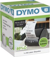 DYMO originele LabelWriter DHL labels voor hoge capaciteit | 102 mm x 210 mm| 140 postlabels | zelfklevende etiketten voor de LabelWriter 4XL/5XL labelprinters