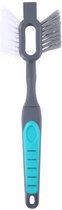 Voegenborstel -2-in-1 tegel- Borstel- en voegenborstel 30 cm grijs/blauw - vloer