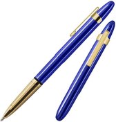 Bullet Space Pen, Blauwe Maan met Goudkleurige Vingergreep en Gouden Clip (#400BB-GFGGCL)