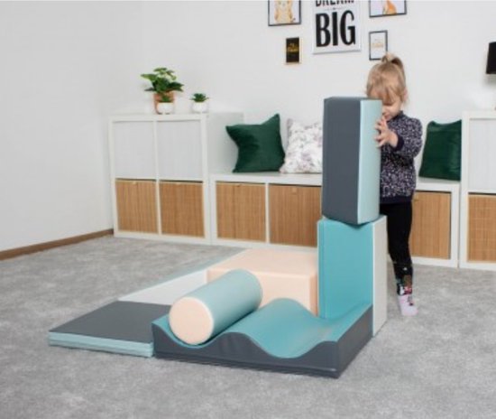 Ensemble de blocs de mousse Iglu - 7 pièces - couleurs pastel