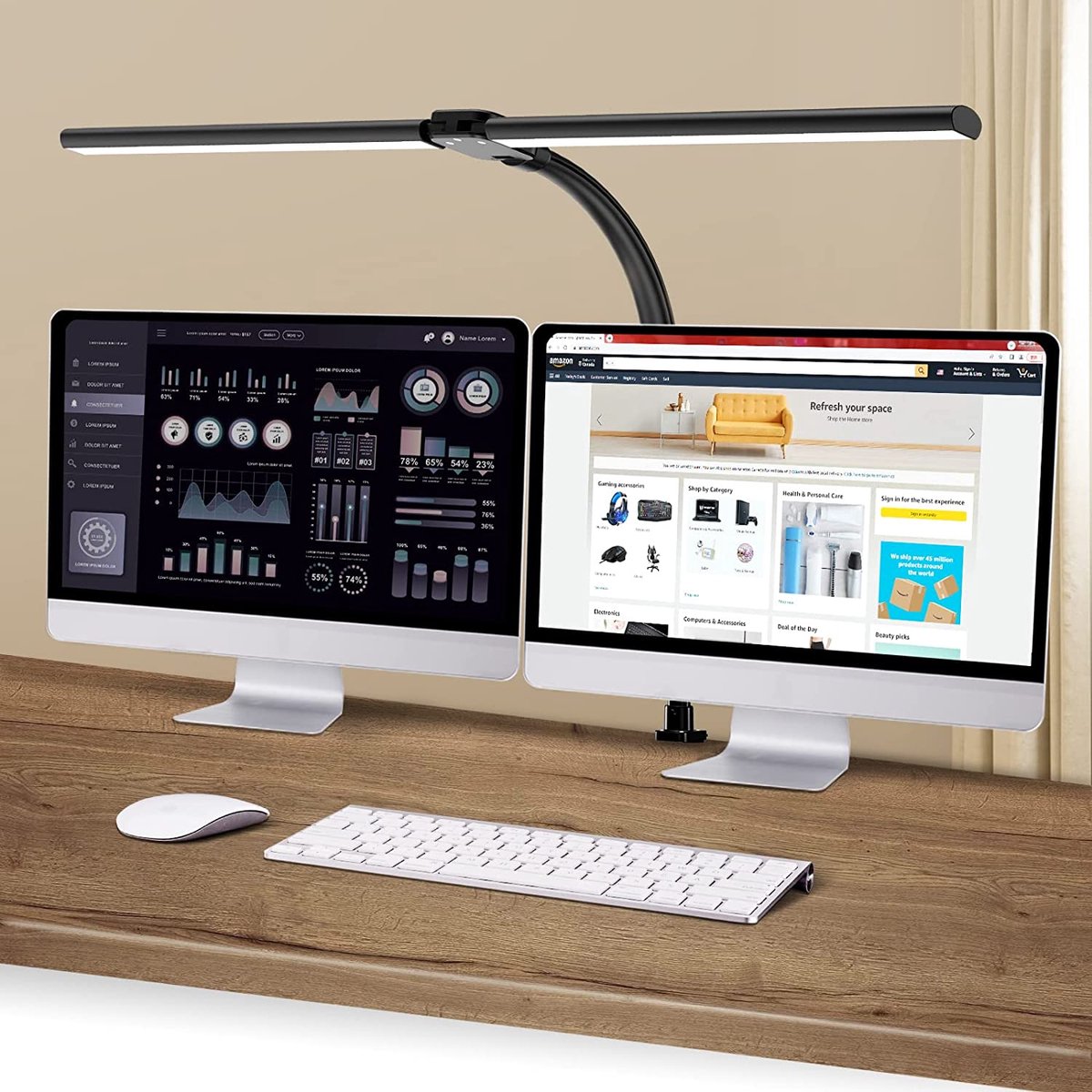 Lampe LED USB à intensité variable, lampes de bureau, moniteur, écran  d'ordinateur portable, barre lumineuse, lampe de table de bureau,  protection des yeux, lampe de lecture - AliExpress