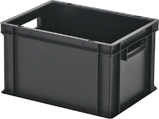 Boîte de rangement/Boîte empilable Zwart 40x30x23,6 cm