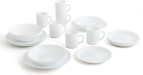 Serviciu de masa Arcopal Zelie, negru, 19 piese