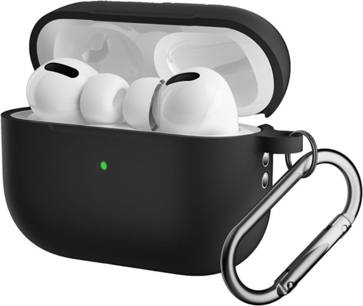 Lunso - AirPods Pro 2 - Softcase hoes - Zwart
