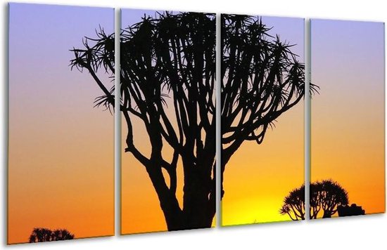 Peinture sur verre d'arbre | Noir jaune, | 160x80cm 4 Liège | Tirage photo sur verre |  F001026