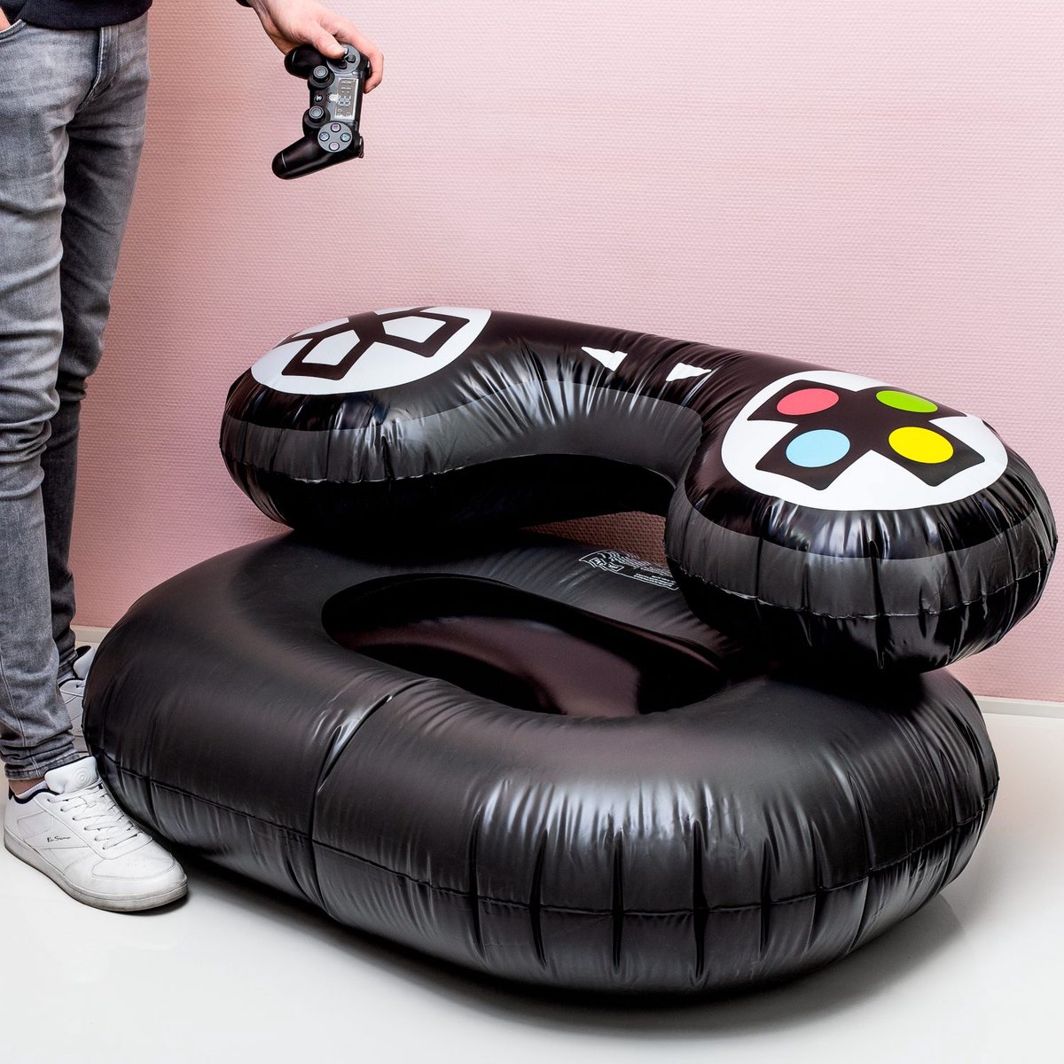 Opblaasbare stoel Game Controller - Opblaasbare gaming stoel - opblaasbare Gamingstoel - Opblaasbare stoel Controller - 115cm x 70cm - 55 cm