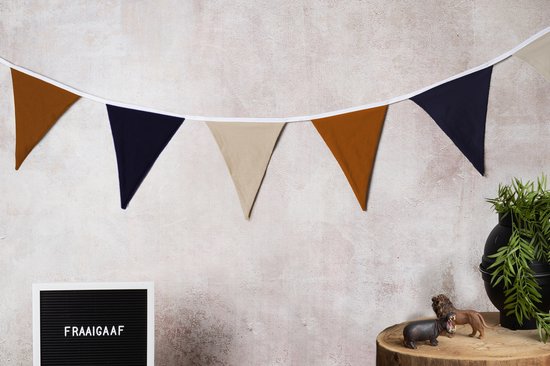 3 stuks vlaggetjesslingers, 12 m, 36 vlaggen, voor buiten, weerbestendig, slinger, decoratie, regenboogdecoratie voor modderkeuken, verjaardag, kinderkamer, feest, bruiloft