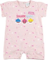 Bébé Shark - bébé/petite fille - cadeau de maternité - combinaison d'été - Jersey coton - rose - taille 68/74 (6-9 mois)