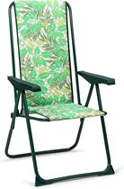 Solenny 5 Positie Opklapbare Fauteuil 105x62x60cm Groen