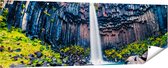 Gards Tuinposter Waterval in IJsland - 180x60 cm - Tuindoek - Tuindecoratie - Wanddecoratie buiten - Tuinschilderij