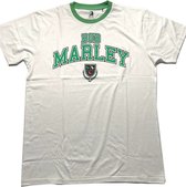 Bob Marley - Collegiate Crest Heren T-shirt - 2XL - Wit