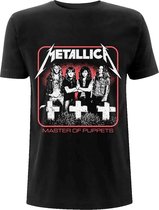 Metallica - Vintage Master Of Puppets Photo Heren T-shirt - L - Zwart