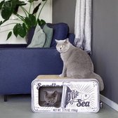 Bol.com District 70 SARDINE - Design Katten Krabmeubel van gerecycled karton - Zwart Wit of Perzik - Afmeting 60x30x30 cm - Wit aanbieding