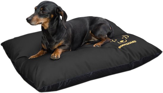 Bodyguard elegant hondenkussen zwart 65x50 cm Maat S