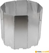 NatureHike NH 10-delig windscherm (zilver) | Lichtgewicht en modulair windscherm voor kamperen en wandelen