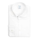 SKOT Fashion Duurzaam Overhemd Heren Serious White Oxford - Wit - Maat 44