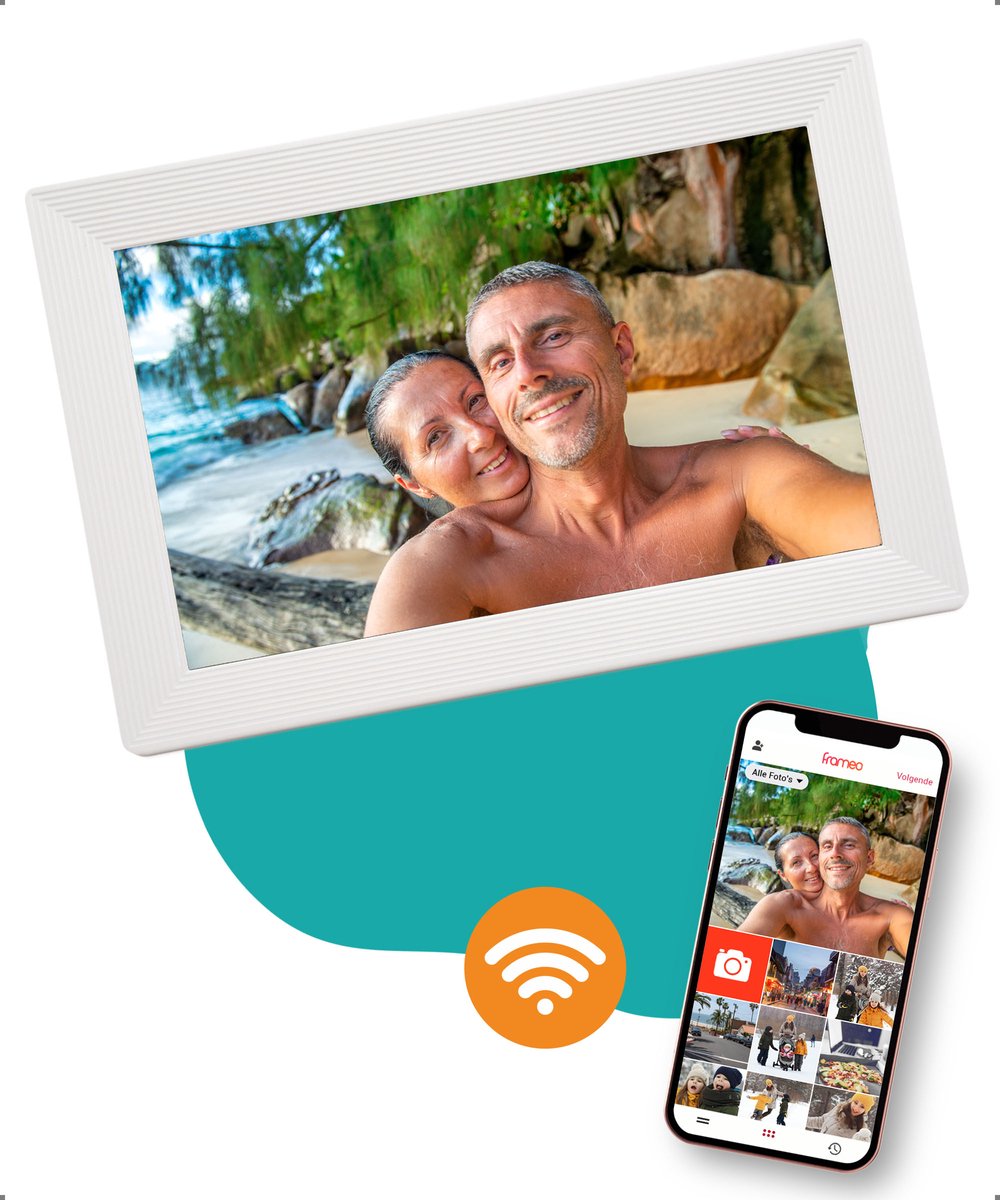 Pora&Co - Digitale fotolijst met WiFi en Frameo App - 10 - Pora&Co - €80,70