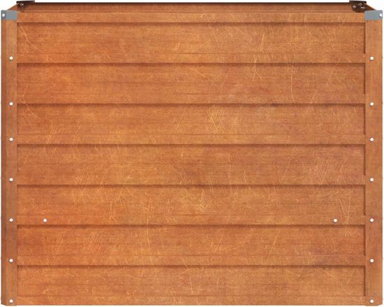 vidaXL Jardinière vidaXL Acier Corten Grijs 100 x 40 x 77 cm - Pot de fleur