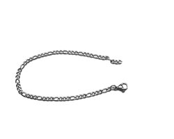 Plux Fashion Figaro Armband - Zilver - 4mm/21cm - Sieraden - Zilver Armband - Figaro Bracelet - Stainless Steel - Armband - HipHop Armband - Schakel Armband - Sieraden Cadeau - Luxe Style - Duurzame Kwaliteit - Moederdag Cadeau - Vaderdag Cadeau