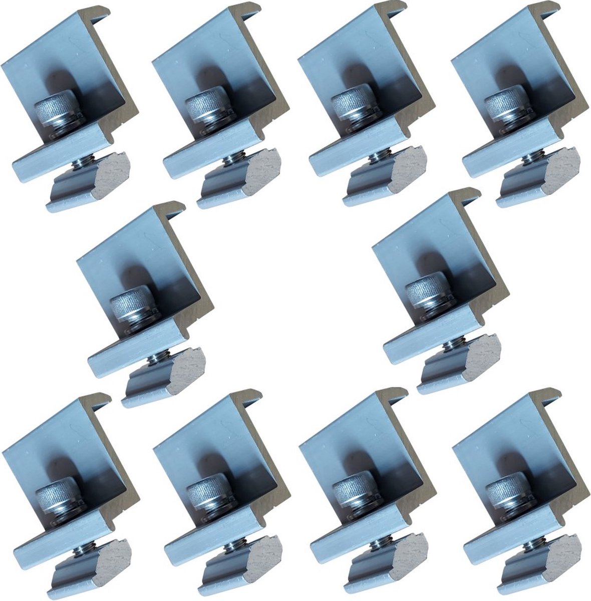 Solar panel eindeklem-zonnepaneel einde clamp-zonnepanelen einde haak-eindklem zonnepaneel 35mm-10 stuks-Eindklem voor zonnepanelen-RVS-solar end clamp