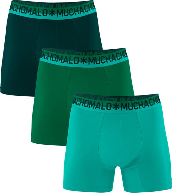 Muchachomalo boxershorts - heren boxers normale (3-pack) - Cotton Solid - Maat: