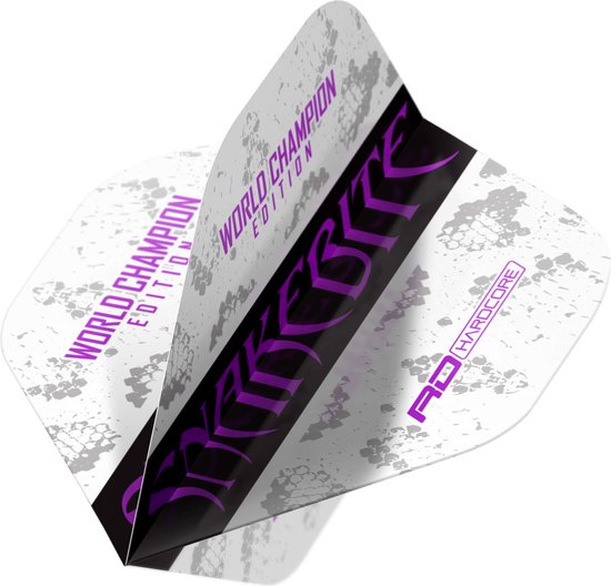 Red Dragon Peter Wright Snakebite World Champion 2020 White - Dart Flights van Merkloos — afbeelding 3