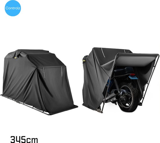 COSTWAY Motorhoes 345 x 137 x 190 cm, motorhoes Oxford-stof met metalen