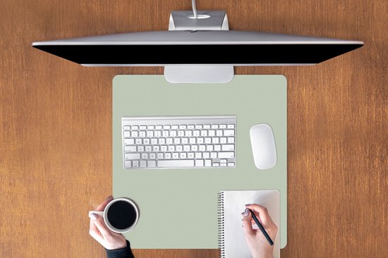 Gaming de souris gamer - Grand tapis de souris - Vert menthe - Uni - Tapis de souris xxl - 60x60 cm - Tapis de souris - Accessoires de bureau