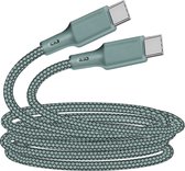Milieuvriendelijke kabel USB-C intensiteit 3A 2m recyclebaar Just Green groen