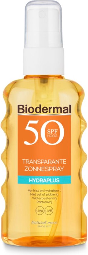 2x Biodermal Zonnespray Transparant SPF 50+ 175 ml
