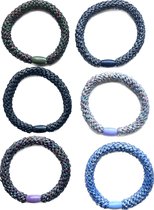 knekkies - élastiques à cheveux - élastique et bracelet - 6 pièces
