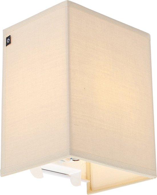 QAZQA vete - Moderne Wandlamp voor binnen - 1 lichts - Woonkamer | Slaapkamer