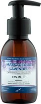 Massageolie Lavendel 125 ml met pomp - 100% natuurlijk - biologisch en koud geperst