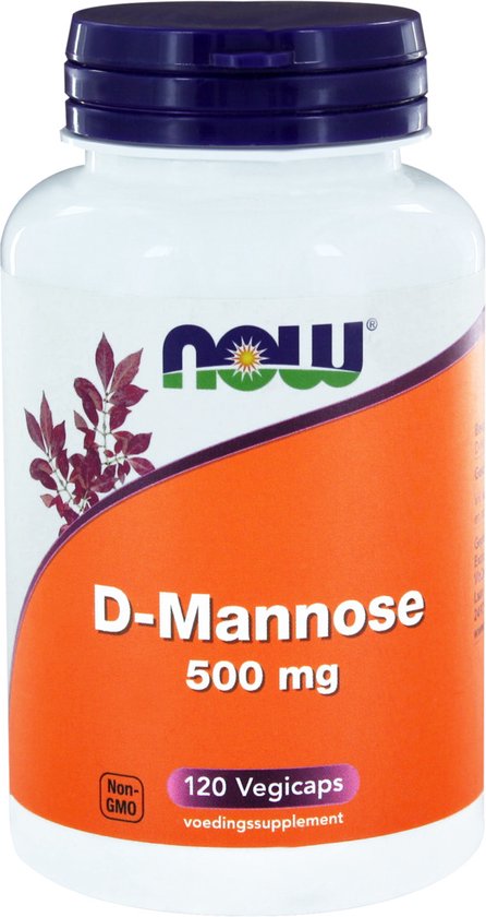 Now Foods - D-Mannose 500 mg - 120 Vegicaps