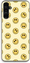 Case Company® - Hoesje geschikt voor Samsung Galaxy A14 hoesje - Smiley N°2 - Soft Cover Telefoonhoesje - Bescherming aan alle Kanten en Schermrand