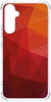Shockproof Case geschikt voor Samsung Galaxy A34 Polygon Red