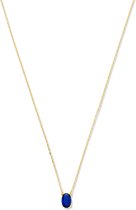 Isabel Bernard Baguette Dames Ketting Goud - Blauw/Goud