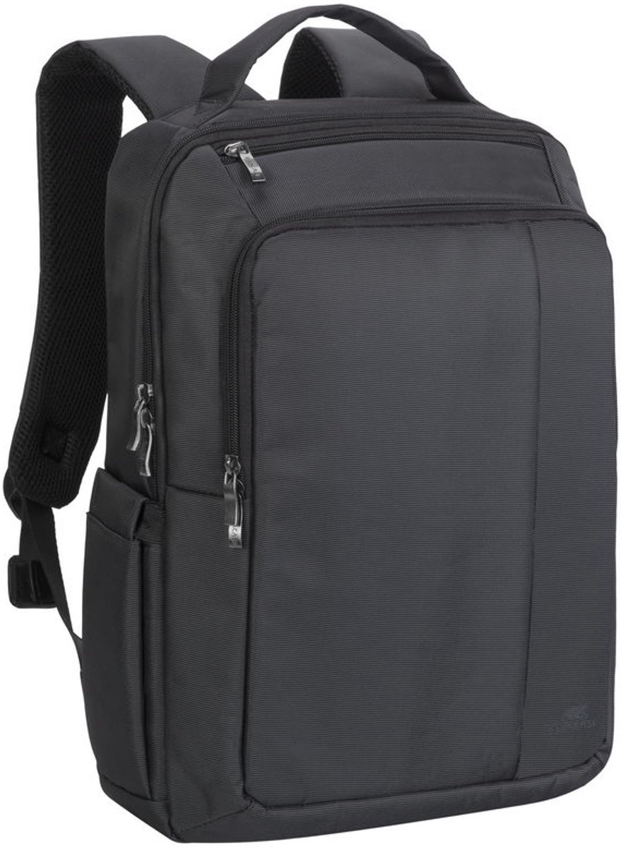 Rivacase 8262 Central - Laptoptas 15.6 inch - Zakelijke Rugzak 15L - 10.1 inch Tabletvak - Zwart
