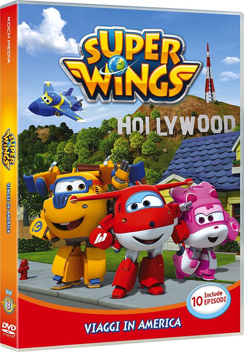 PLAION Super Wings - Viaggi In America DVD Italiaans