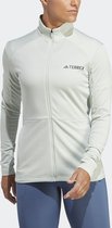 adidas TERREX Terrex Multi Fleece Ritsjack - Dames - Groen - XL