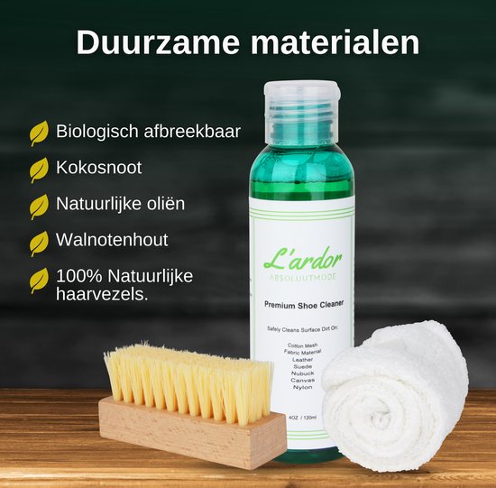 Mousse Nettoyante Chaussure Kit Nettoyage Baskets Monkey Wax - Mousse Naturelle 120ml - Brosse Et Chiffon Inclus Entretien Chaussures