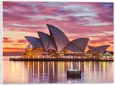 PVC Schuimplaat - Sydney Opera House - Australië - 40x30 cm Foto op PVC Schuimplaat (Met Ophangsysteem)