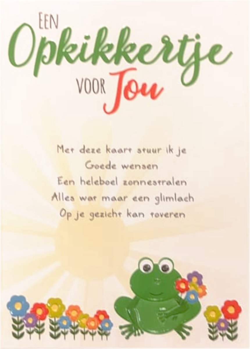 Kaart - Intense - Een Opkikkertje Voor Jou - Te058-B | Bol.Com