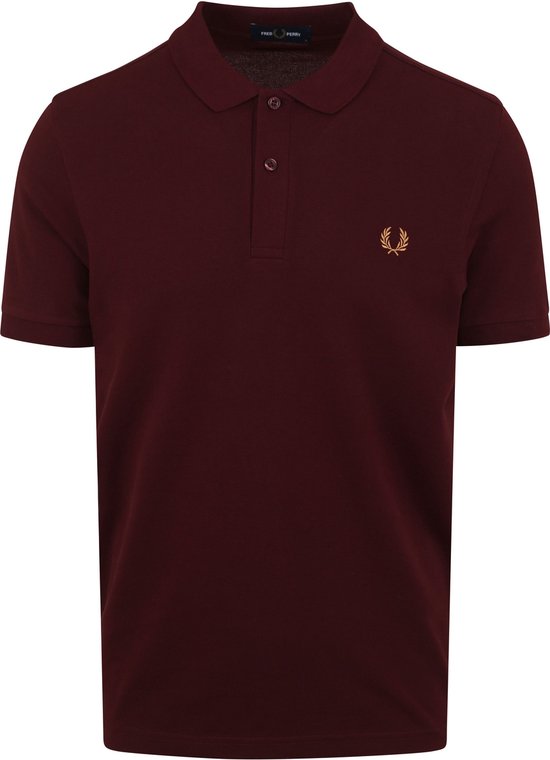 Fred Perry - Polo M6000 Effen Bordeaux - Slim-fit - Heren Poloshirt Maat 3XL