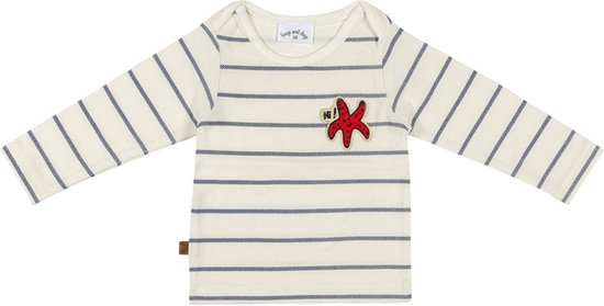 Frogs and Dogs-Pirate Shirt Stripes-Off White - Maat 80