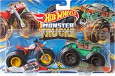 Hot wheels truck 2-pack - Tri To Crush me & Baja Buster - monstertrucks 9 cm schaal 1:64