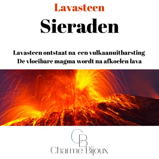 Oorbellen-Lava-Goudkleurig-Zwart-