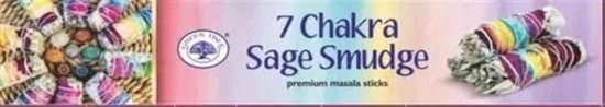 Greentree Wierook stokjes - 7 chakra Sage Smudge (2 Pakjes)