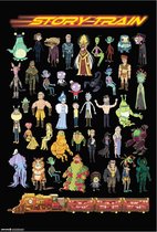 Rick And Morty Poster -L- Story Train Multicolours